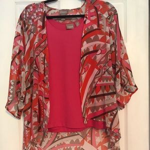 New Chico’s tank and sheer shirt